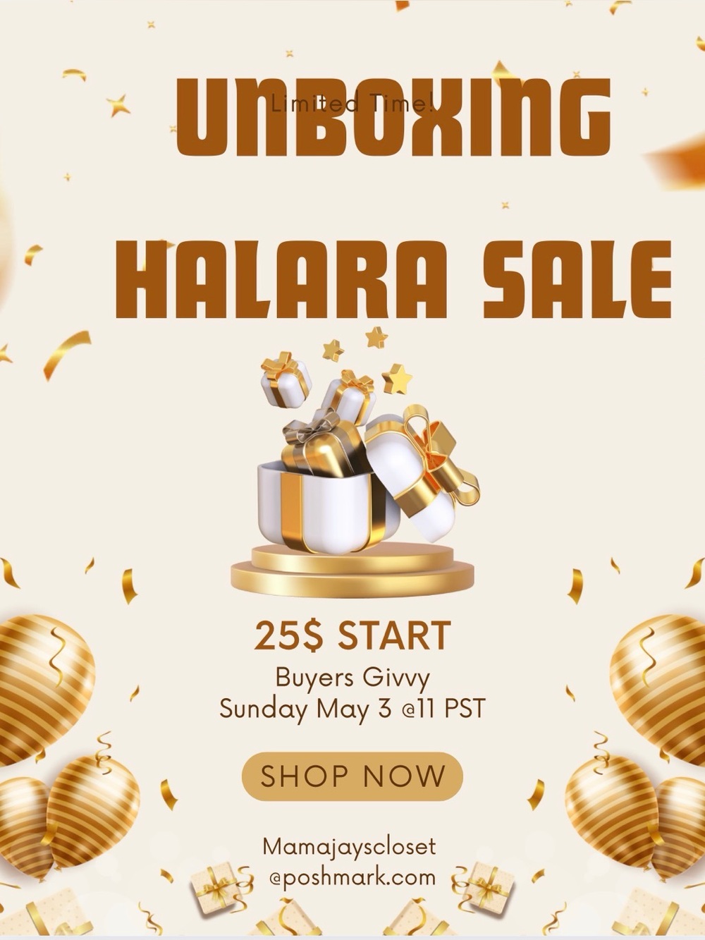 Live today at 10 PST HALARA 25$ POL & Easel closeout - Picture 2 of 11